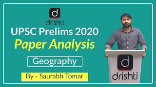 UPSC Prelims 2020 Paper Analysis | Geography & Environment