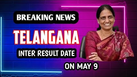 Ts inter results released on may 9 @ 11am# ts inter results tomorrow #youtube