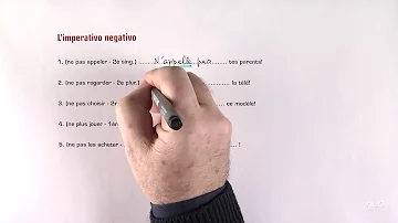 Quais são os verbos do imperativo negativo?