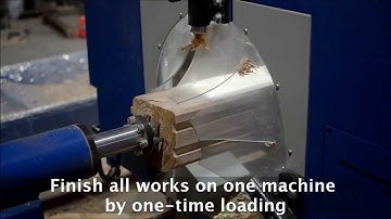 The New Generation 2013_Log Home Center LPR-80P Log Lathe Milling Machine Center