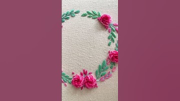 New video flower hoop art
