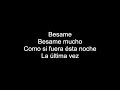 BESAME MUCHO | HD With Lyrics | By Chris Landmark