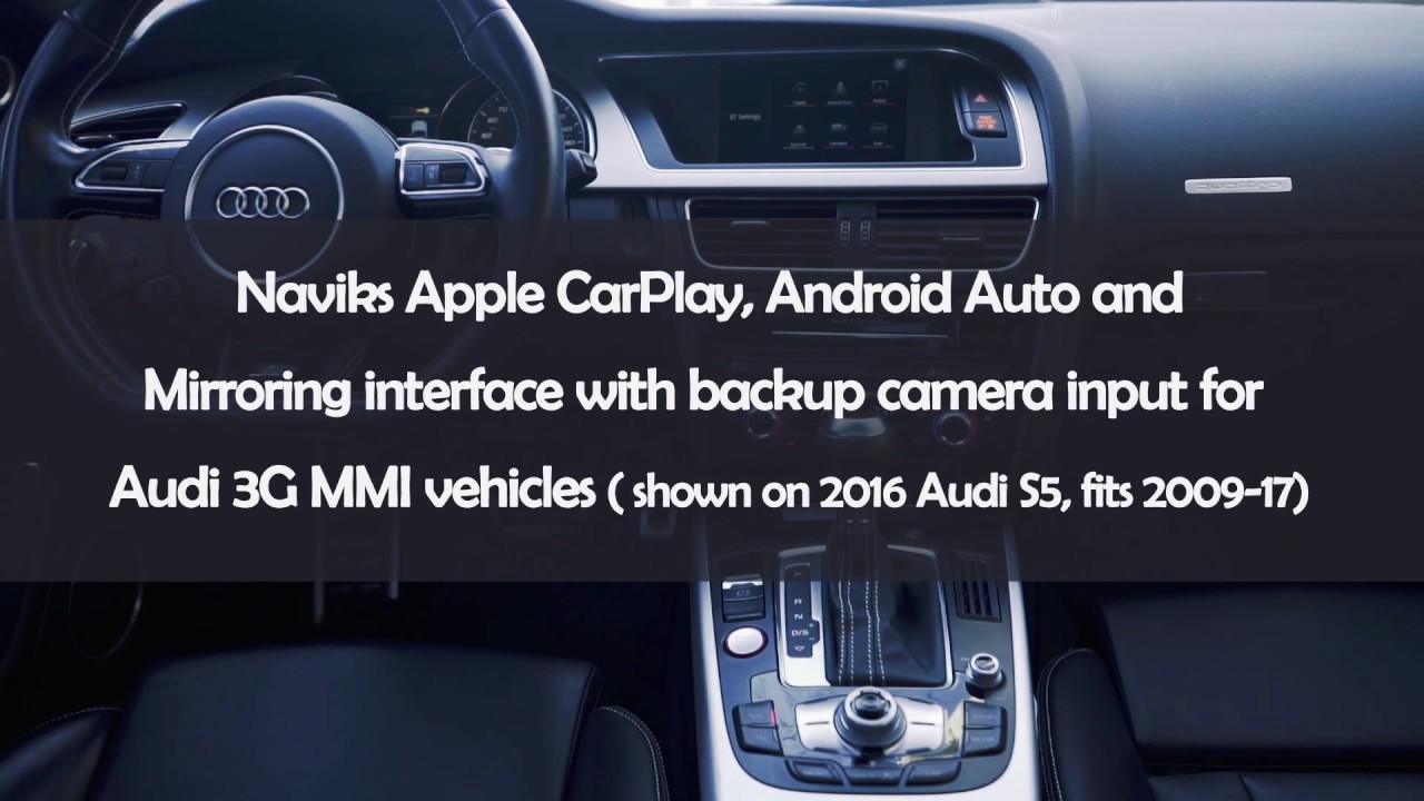 2017 Audi A5 NAViKS Apple CarPlay, Android Auto and Smartphone