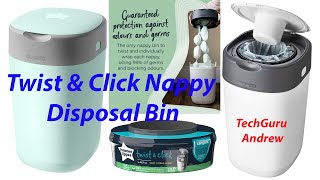 Tommee Tippee Twist & Click Nappy Disposal Bin