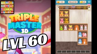🏅 Triple Master 3D: Goods Sorting 🍒🥤🪆 LEVEL 60 🍄🧃🧸 Gameplay Walkthrough screenshot 3