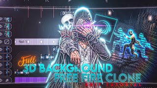 Famous FULL 3D Background Free Fire Clone Edit Tutorial 🔥 | Manga Style Camera Movement (Mobile) Wealth