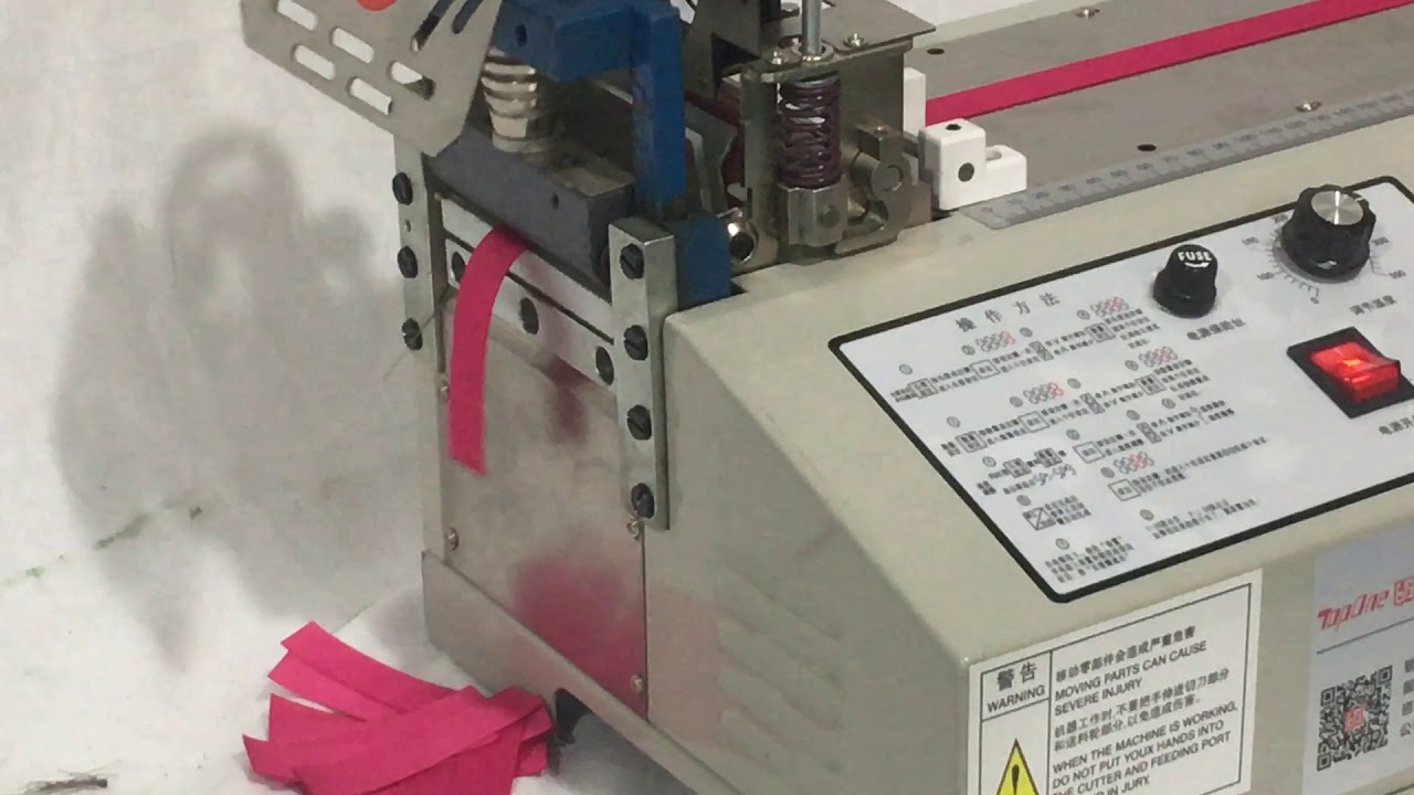 Velcro Machine R. Allen Best Price Full Automtaic Velcro Cutting Machine - YouTube
