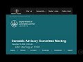 Cannabis Advisory Committee Meeting, December 15, 2022