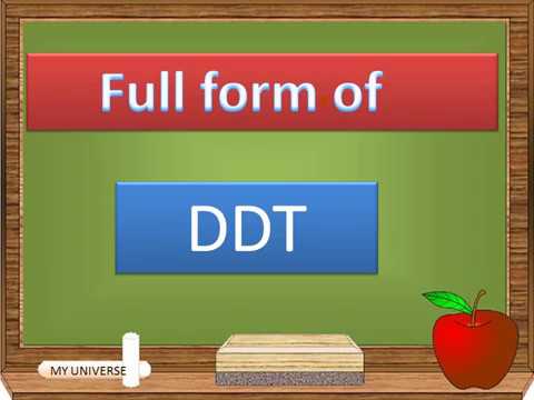 full form of ddt youtube ddt full form