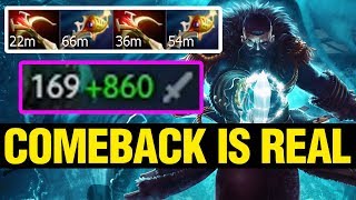 COMEBACK WITH 2 DAEDALUS AND 2 DIVINES - Meracle Plays Kunkka - Dota 2