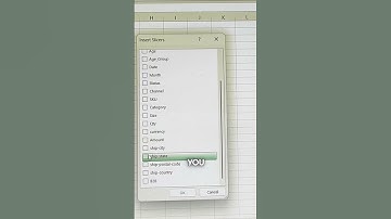 How to add Slicers in Excel Charts #excel #dataanalytics #viral #shorts #short