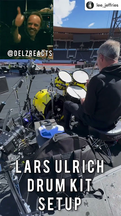 Lars Ulrich Drum Kit Set-Up for M72 Tour #metallica #larsulrich #drums