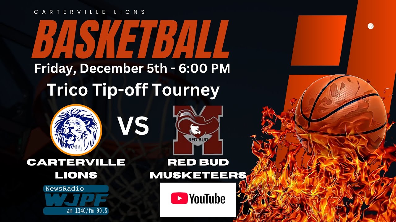 Carterville Lions vs. Red Bud Musketeers - Trico Tip-off Tourney - December 5, 2025