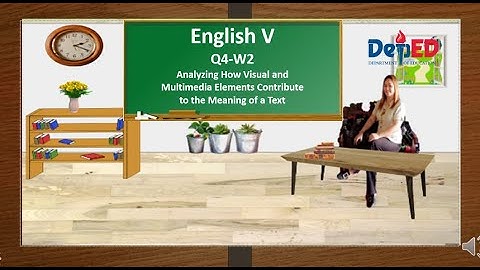 ENG5 Q4 W2 Analyzing How Visual and Multimedia Elements Contribute to the Meaning of a Text LEAP