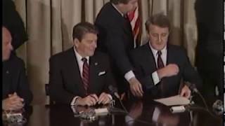 President Reagan's Remarks at a Ceremony for Joint Canada-US Declarations on March 18, 1985