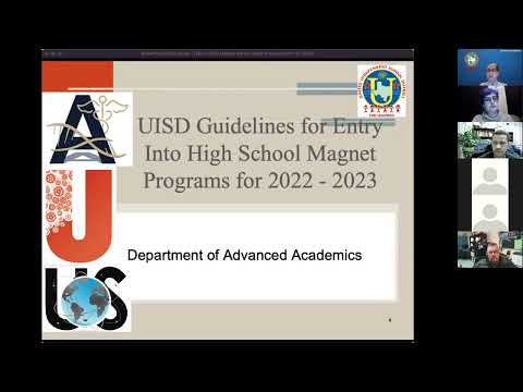 UISD Magnet Parent Meeting 1-20-2022