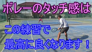 【テニス】【 ボレー】タッチ感が抜群に身につく練習方法