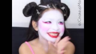 Собираемся на Хэллоуин: дети | Halloween make up tutorial for kids: geisha