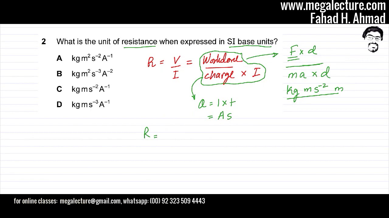 2 - 9702_w18_qp_12 Physics Past Paper Question - Lecture YouTube