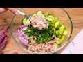 Nur 1 Avocado und Thunfisch! 😋 Leckerer und gesunder Avocadosalat!