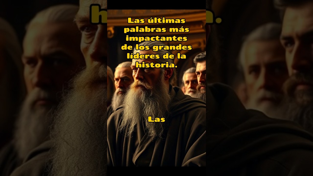 Las Últimas Palabras Más Impactantes de los Grandes Líderes de la Historia