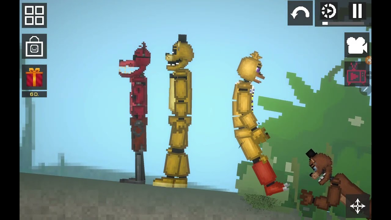 Команда FNaF на острове