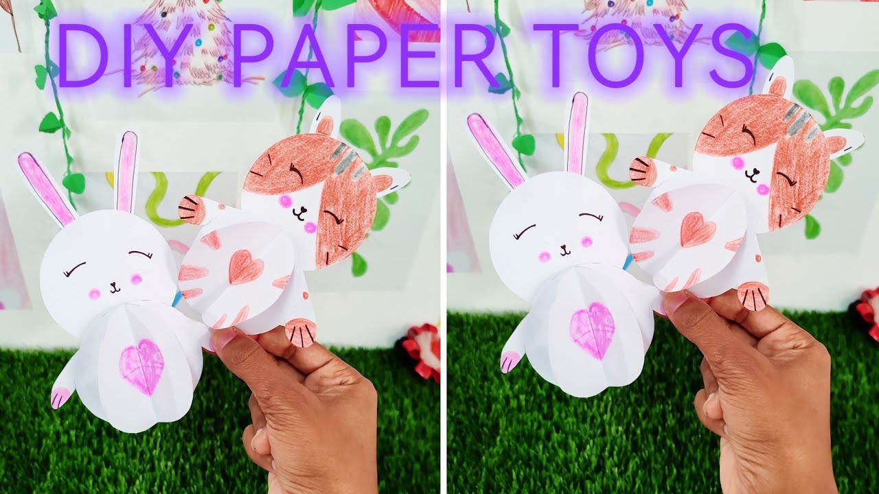 DIY paper toys / Easy paper tutorial idea for kids / fun activities for ...