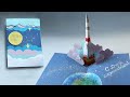 3Д открытка на День космонавтики своими руками. DIY