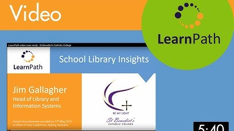 LearnPath video case study - St Benedict’s Catholic College