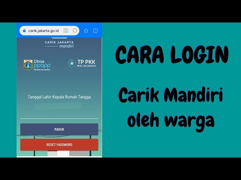 Cara Login Carik Jakarta Mandiri oleh Warga