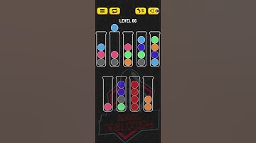 Ball Sort Puzzle | Level 66 | No Extra tube | Single Level