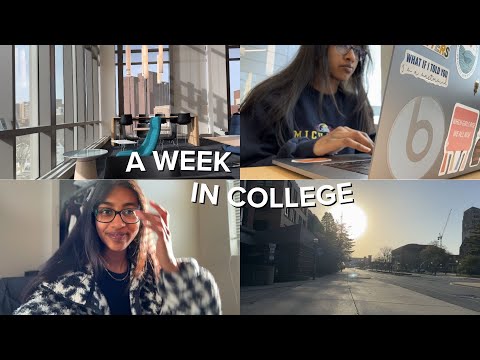 a productive and busy week in college (solar eclipse, finishing projects, and more) | umich vlog