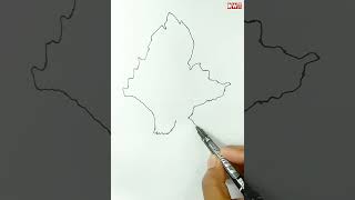 Myanmar Map Drawing #howtodraw