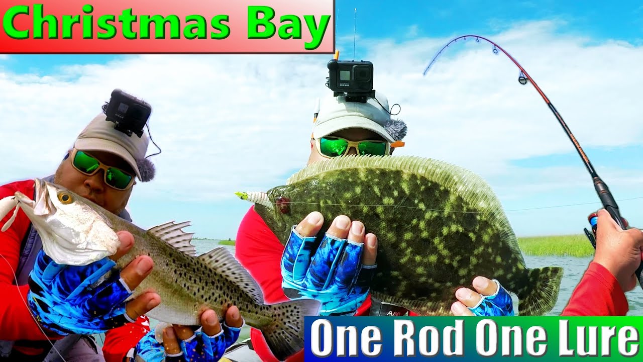 Kayak Fishing outside of Galveston at Christmas Bay One Rod KastKing