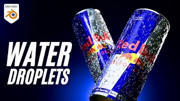 Water droplets in Blender [NO ADDON]