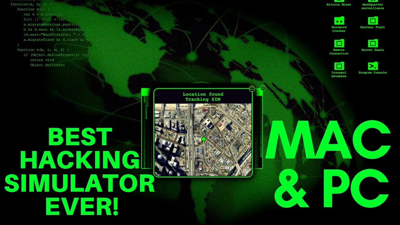 The hacking simulator introduced in the video is called Geek Prank Hacker a...
