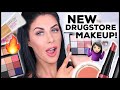 Full Face of New Drugstore Makeup Tested! Faves & Fails!!