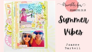 Summer Vibes - Scrapbook Layout @JoanneBartell