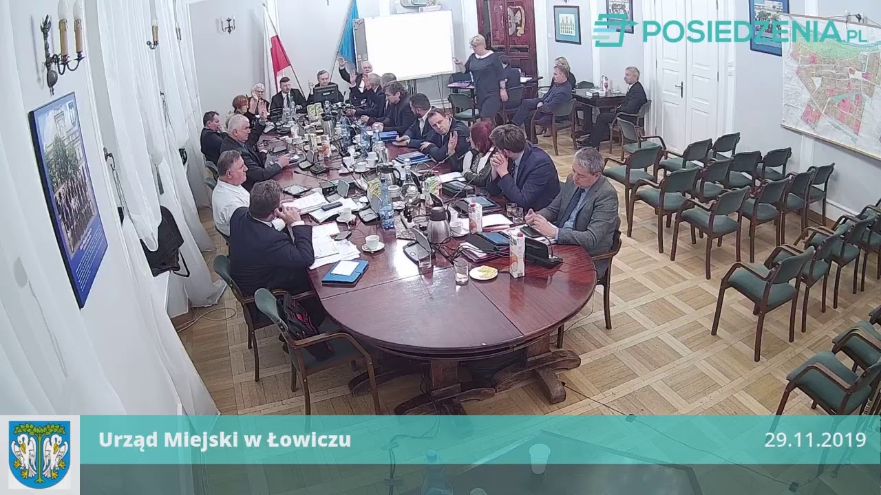 Miasto Łowicz – XVIII Sesja Rady Miejskiej transmisja na żywo