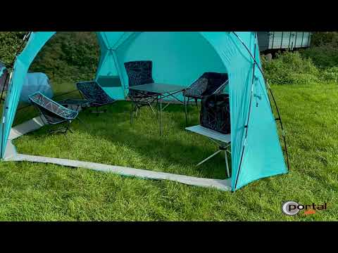 Portal Outdoor Pavillon, Festival- Garten- Camping- Reisemobil- Partyzelt mit Fliegengaze