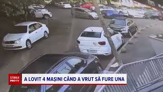 Ce a făcut un hoț care nu a reușit să iasă din parcare cu mașina pe care încerca să o fure