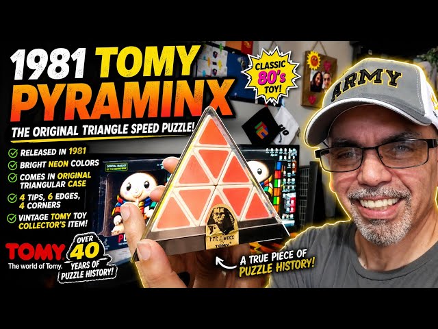 C111-26 I had to get this vintage piece: 1981 Tomy Pyraminx in the