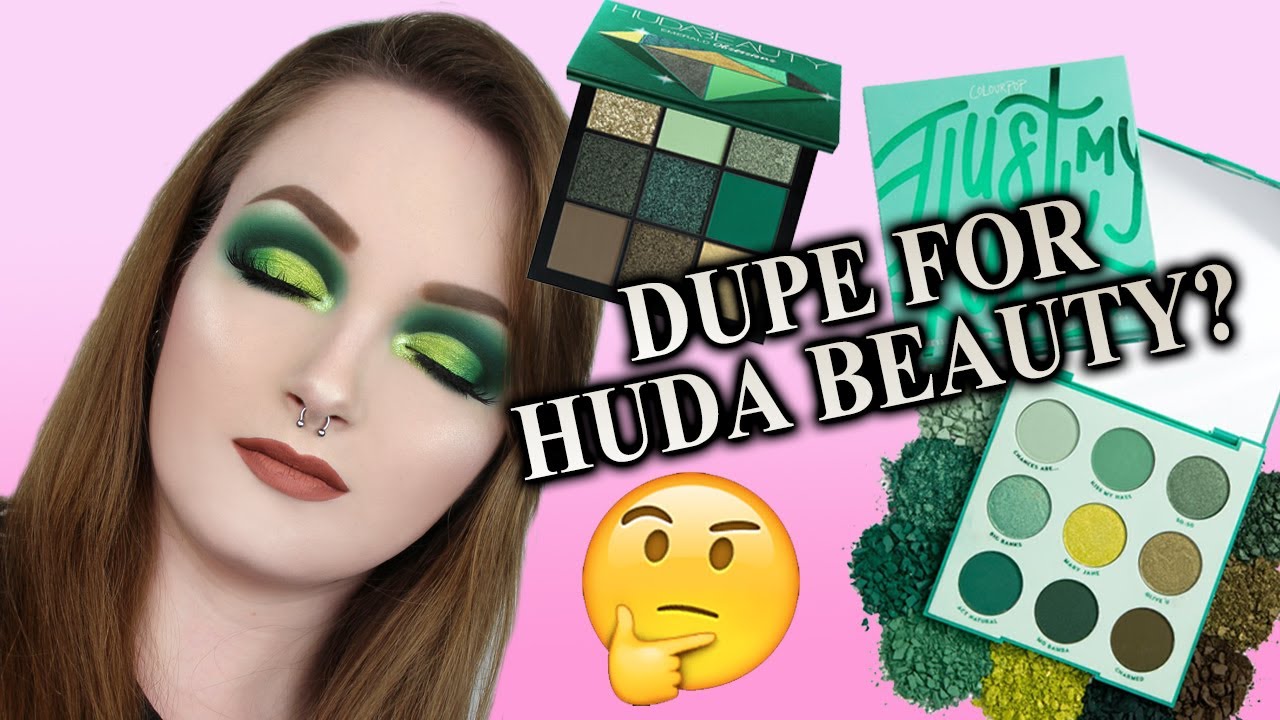 COLOURPOP JUST MY LUCK FIRST IMPRESSIONS AND TUTORIAL (Dupe to Huda Beauty Emerald Obsessions??)