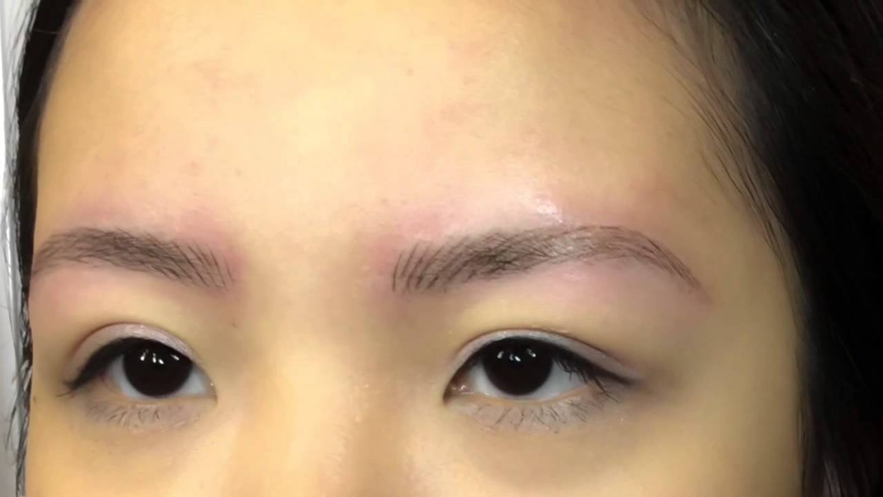 3d Brow Or Eyebrows Embroidery Or Microblading Youtube