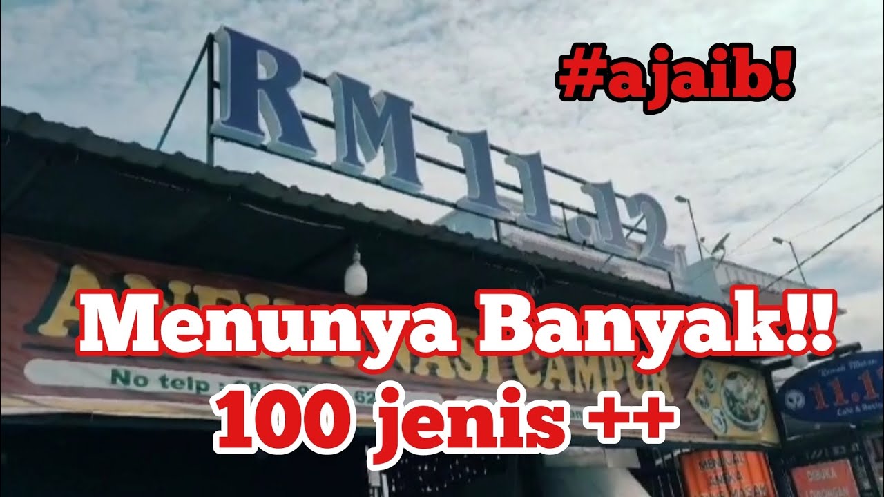 Pilihan lauknya lebih 100 jenis,Rumah makan 1112 Kisaran ini Ramee Terooss!!