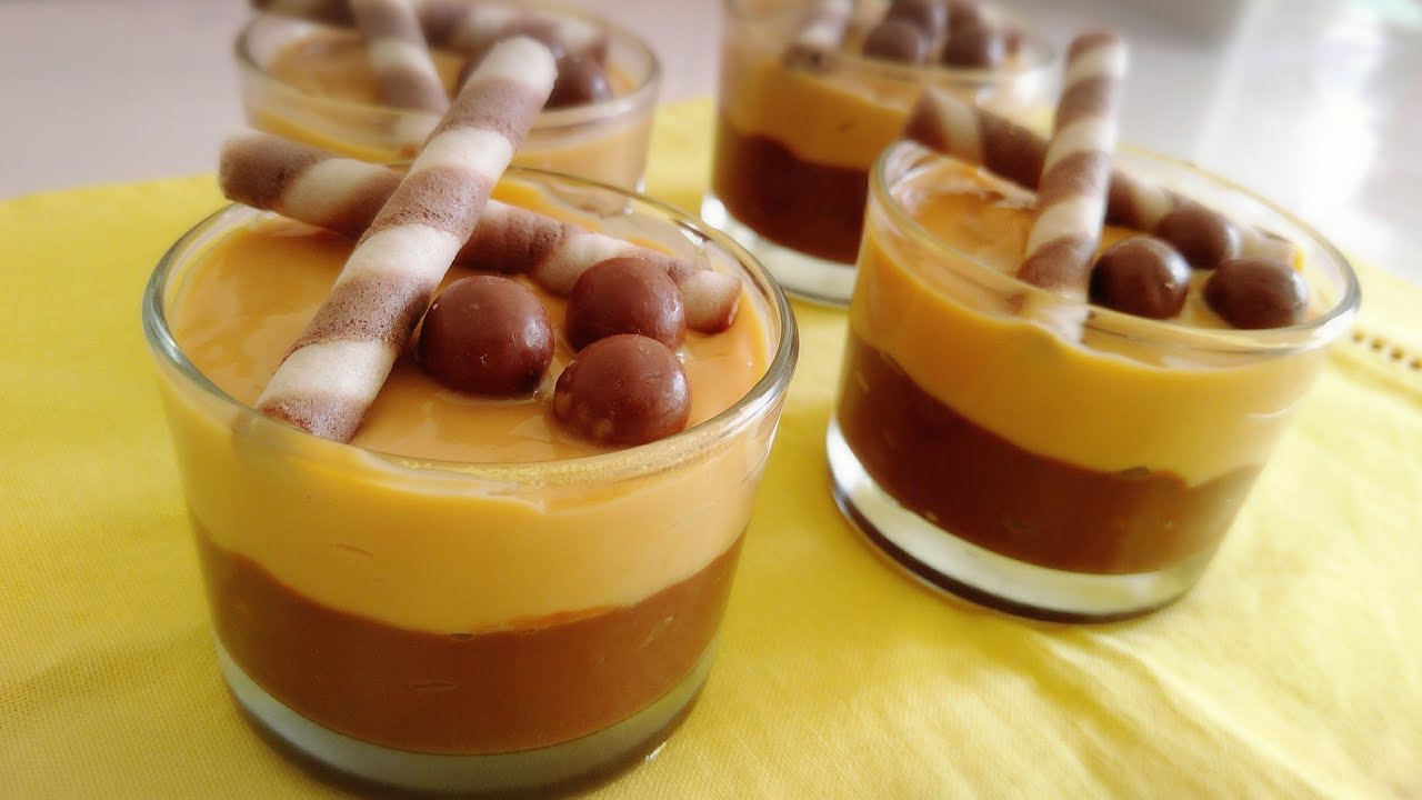 كرام ديسار بنينة في البيت ذوق رهييييب 😍 تحلية بذوقين الكراميل والشوكولا