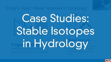 Stable Isotopes Analysis Case Studies