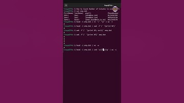 Count number of columns in CSV file using Linux/Unix commands