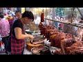 Amazing cutting skills morning sold out 10 roasted pigs  vietnamese street food