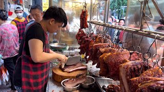 Amazing Cutting Skills Morning Sold Out 10 Roasted Pigs | Vietnamese Street Food